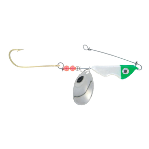 Image of Erie Dearie Original Spinner | Green/White; 1/4 oz.