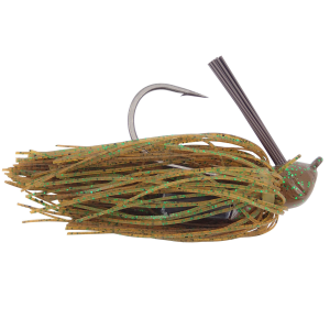 Image of Strike King Denny Brauer Premier Pro-Model Jig | Pumpkin Green; 3/8 oz.