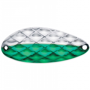 Image of ACME Tackle Little Cleo Spoon | Diamond Neon Green; 1/3 oz.