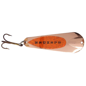 Image of Custom Jigs & Spins Slender Spoon | Copper/Orange; 5/16 oz.