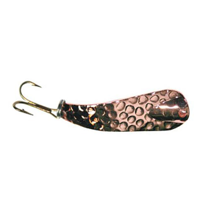 Image of Custom Jigs & Spins Slender Spoon | Hammered Copper; 5/16 oz.