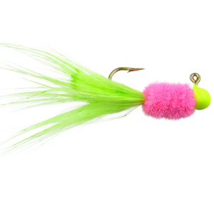 Image of Team Crappie Slab Caller Jigs | Electric Chicken; 1/32 oz.