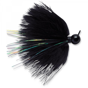 Image of VMC Dominator Marabou Jig | Black; 1/16 oz.