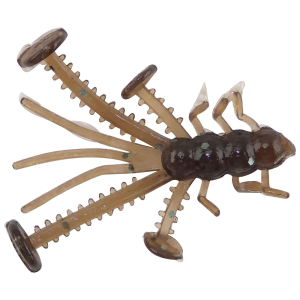 Image of Eurotackle Micro Finesse Crazy Critter | Brown; 1.1 in.