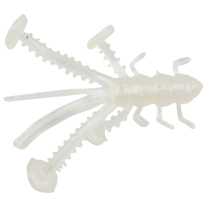Image of Eurotackle Micro Finesse Crazy Critter | White; 1.1 in.