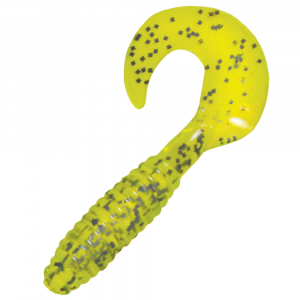 Image of Kalin's Lunker Grub Soft Bait | Chartreuse Salt Pepper; 5 in.