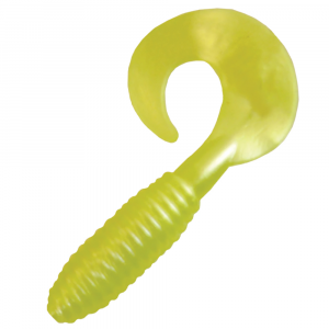 Image of Kalin's Lunker Grub Soft Bait | Chartreuse Pearl; 5 in.