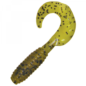 Image of Kalin's Lunker Grub Soft Bait | Avocado Green Salt Pepper; 5 in.