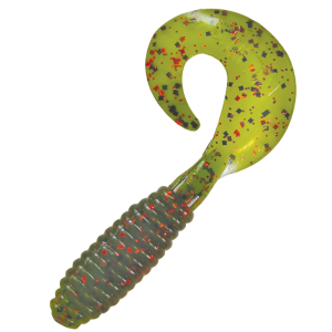 Image of Kalin's Lunker Grub Soft Bait | Watermelon Seed Red Flake 5 in.