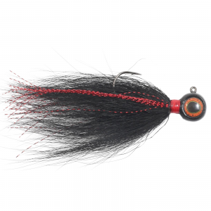 Image of Northland Deep-Vee Bucktail Jig | Black; 1/8 oz.