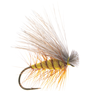 Image of Elk Hair Caddis Dry Fly - 2 Pack | Yellow; 14