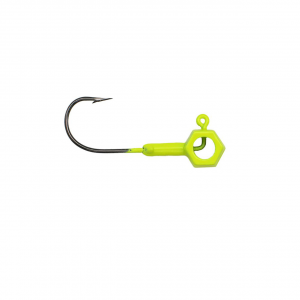 Image of Leland's Lures Crappie Magnet Eyehole Brandon Smith Jig Head | Chartreuse; 1/16 oz.