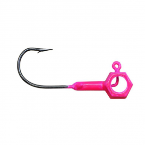 Image of Leland's Lures Crappie Magnet Eyehole Brandon Smith Jig Head | Pink; 1/16 oz.