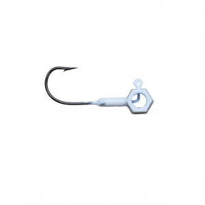 Image of Leland's Lures Crappie Magnet Eyehole Brandon Smith Jig Head | White; 1/16 oz.