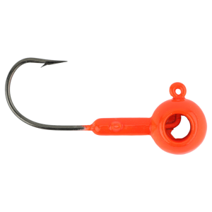 Image of Leland's Lures Crappie Magnet Eyehole Round Jig Head | Orange; 1/16 oz.