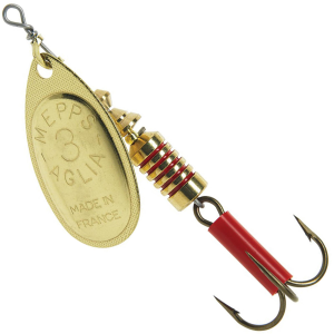 Image of Mepps Plain Aglia Spinner | Gold; 1/8 oz.