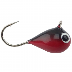 Image of Fiskas Hand-Painted Wolfram Tungsten Jig | UV Blood Red Stripe Effect; 5 mm