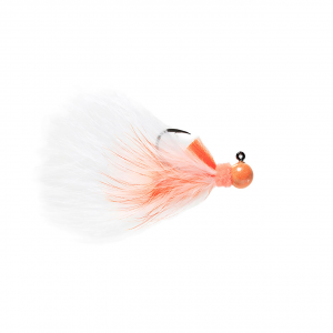 Image of Hawken Marabou Series AeroJig | Peach/Peach/Orange/White; 1/4 oz.