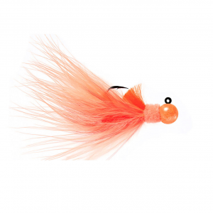 Image of Hawken Marabou Series AeroJig | Peach/Peach/Orange/Flame; 1/16 oz.