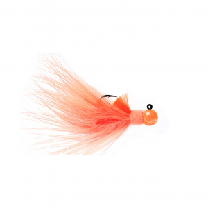 Image of Hawken Marabou Series AeroJig | Peach/Peach/Orange/Flame; 1/4 oz.