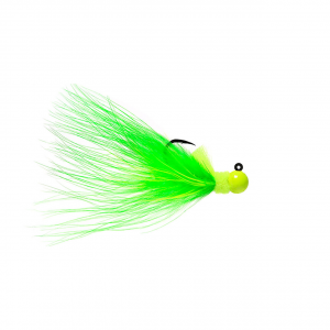 Image of Hawken Marabou Series AeroJig | Chartreuse Green; 1/8 oz.