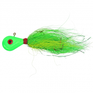 Image of Venom High Dollar Stinger Bucktail Jig | Lime HD/Lime/Chartreuse/Green Flash; 1/4 oz.