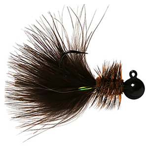 Image of Hawken Woolly Bugger Jig | Black Head/Brown; 1/8 oz.