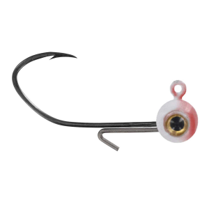 Image of Big Bite Baits BBJ Elite Jig Heads | Red White; 1/32 oz.