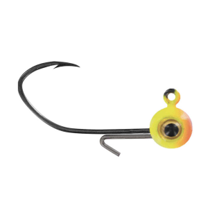 Image of Big Bite Baits BBJ Elite Jig Heads | Orange Chartreuse; 1/4 oz.