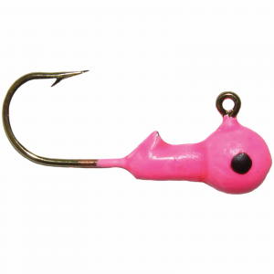 Image of Big Bite Baits BBJ Jig Heads | Pink Black Eye; 1/32 oz.