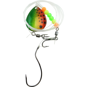 Image of Walleye Nation Creations Double Trouble Blade Harness | Firetiger