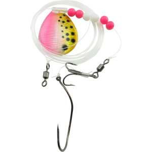 Image of Walleye Nation Creations Double Trouble Blade Harness | Pink