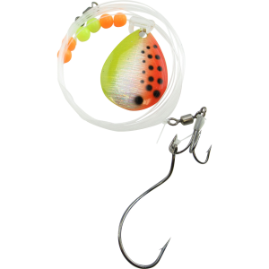 Image of Walleye Nation Creations Double Trouble Blade Harness | Sunny Orange