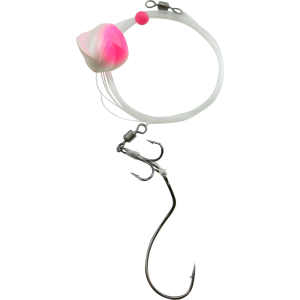 Image of Walleye Nation Creations Double Trouble Spin Float Harness | Pink White