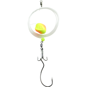 Image of Walleye Nation Creations Double Trouble Spin Float Harness | Yellow Orange