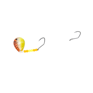 Image of Walleye Nation Creations Crawler Worm Harness | Sunny Orange