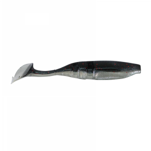 Image of Lake Fork Trophy Lures Boot Tail Baby Shad Swimbait | Black-Pearl; 2 1/4 in.