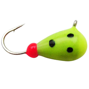 Image of Fiskas Epoxy & Metallic Wolfram Tungsten Jig | Glow Yellow Spot; 4 mm
