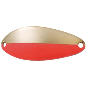 Image of ACME Tackle Little Cleo Spoon | Gold Fluorescent Stripe; 1/8 oz.