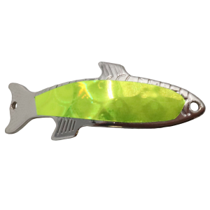 Image of ACME Tackle Phoebe | Chartreuse Silver Foil; 1/6 oz.