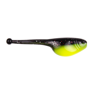 Image of Strike King Mr. Crappie ShadPole Soft Baits | Tuxedo Black Chartreuse; 2 in.