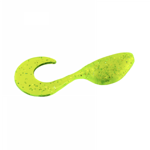 Image of Strike King Mr. Crappie ShadPole Curlytails | Chartreuse Shiner; 2 in.