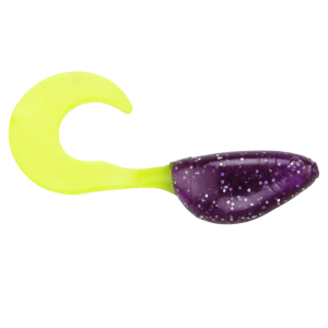 Image of Strike King Mr. Crappie ShadPole Curlytails | Purple Sage; 2 in.