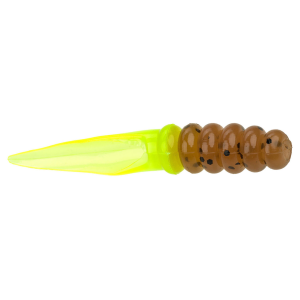 Image of Strike King Mr. Crappie Slab Slangers | Pumpkinseed Chartreuse; 2 1/4 in.