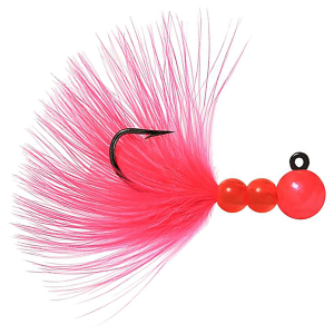 Image of Hawken Beau-Mac Marabou Steelhead Jig | Cerise; 1/8 oz.