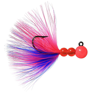 Image of Hawken Beau-Mac Marabou Steelhead Jig | Cerise/Blue/Cerise; 1/8 oz.