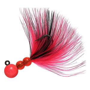 Image of Hawken Beau-Mac Marabou Steelhead Jig | Cerise/Black/Cerise; 1/8 oz.