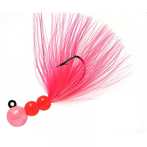 Image of Hawken Beau-Mac Marabou Steelhead Jig | Pearl Pink/Cerise/White/Pink; 1/8 oz.