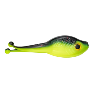 Image of Strike King Mr. Crappie Scizzor Shad Body | Tuxedo Black; 2 in.