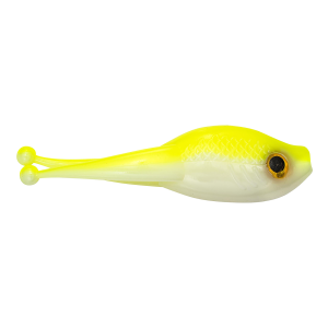 Image of Strike King Mr. Crappie Scizzor Shad Body | Refrigerator White; 2 in.